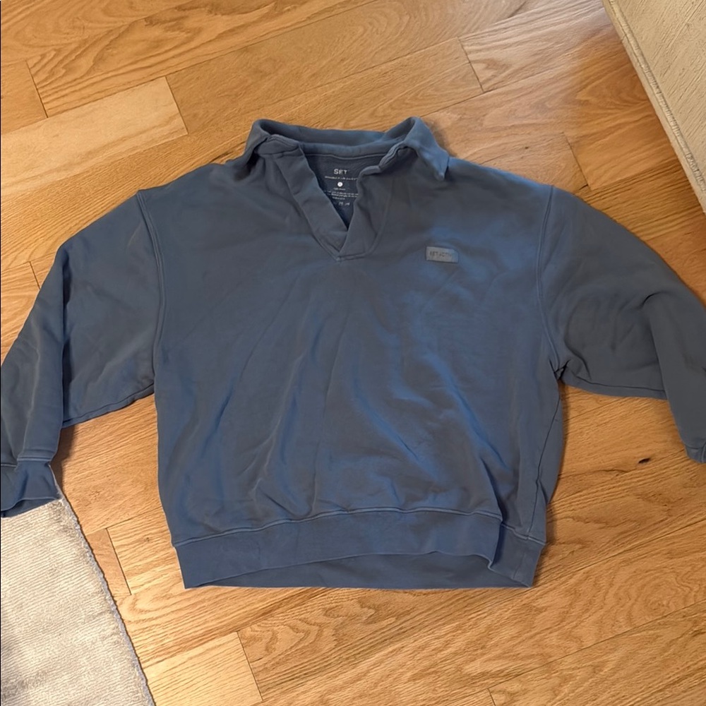 SET Active Blue Women's oversized Sweater